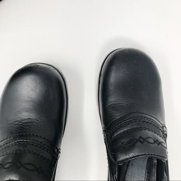 Ariat Black Leather Professional Slip On Work Clogs Shoes composite toe womens 6 - Picture 5 of 16